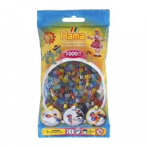 Hama Beads midi mix 53 (translúcido / transparente) 1000 piezas