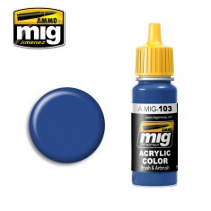 Pintura Acrílica Ammo Mig 0103 Azul medio