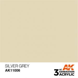 AK Acrílicos 3ªGen AK11006 Silver Grey 17ml