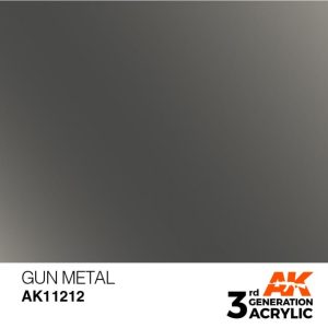 AK Acrílicos 3ªGen AK11212 Gun Metal 17ml