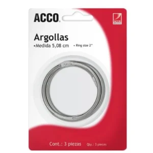 Argollas Acco 2" Blíster C/3
