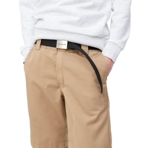 CARHARTT WIP CLIP BELT CHROME | CINTURÓN AJUSTABLE DE LONA CON HEBILLA METÁLICA CROMADA