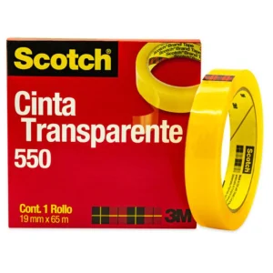 Cinta 550 Transparente Scotch 3m 19x65 Caja Con1 Pieza