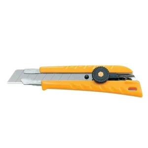 Cutter Olfa L-1 | Cuchilla Uso Pesado 18mm con Bloqueo de Trinquete
