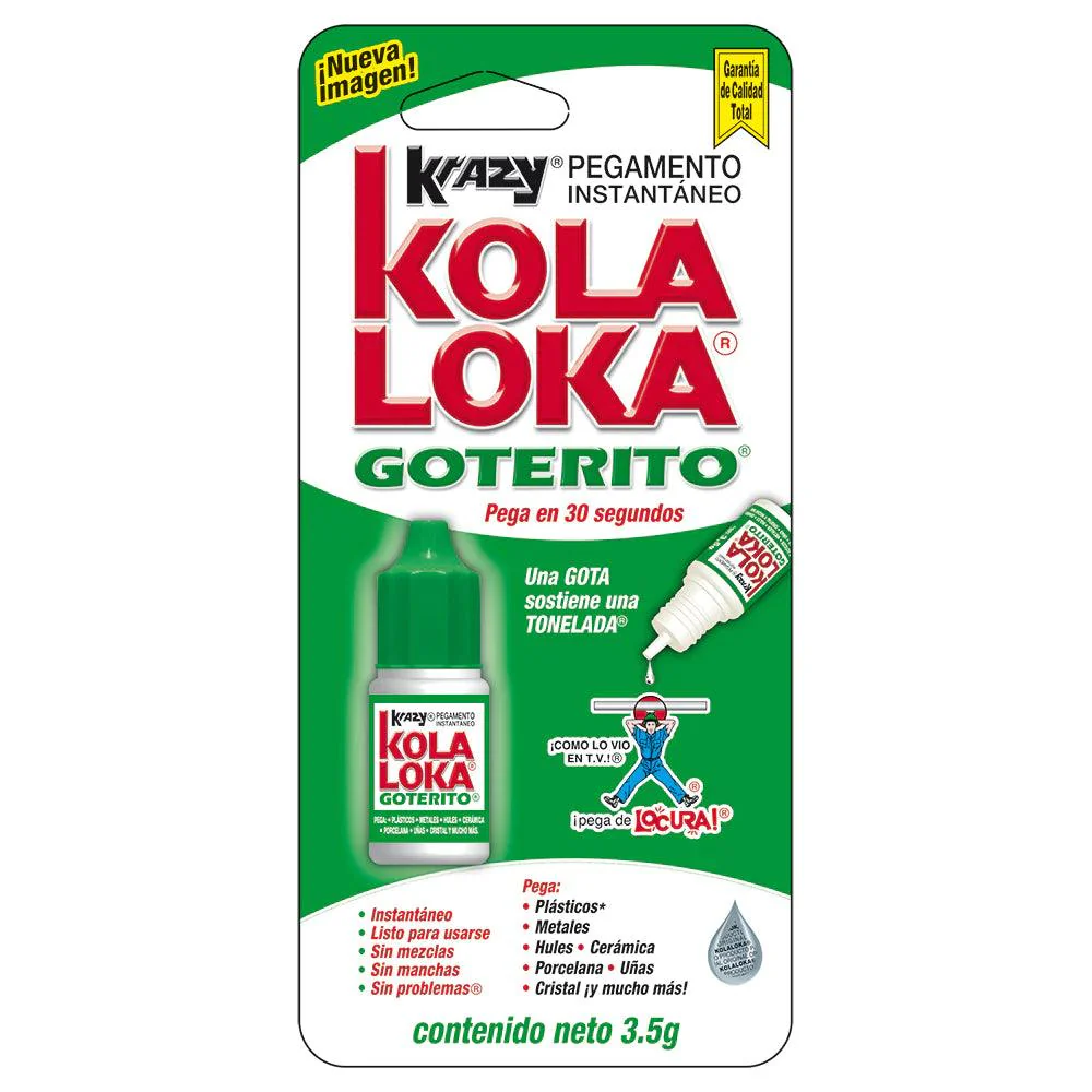 Kola Loka Gotero | Pegamento Instantáneo 3.5g Transparente