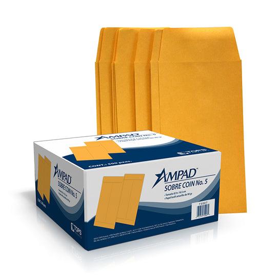 Sobres para Nómina Oxford Kraft | Paquete 500 Piezas 75007