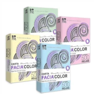 Papel Bond Facia Color 75g | 4 Colores | Tamaño Carta | Copamex