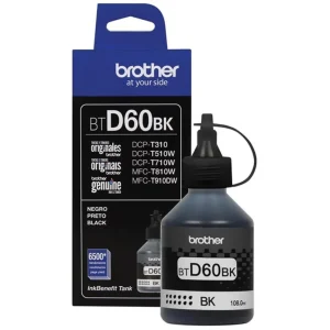 Tinta Brother BT-D60BK Negra | Original | 6500 Páginas | Alta Calidad