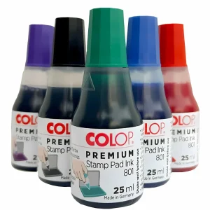 Tinta en Gotero Barrilito para Cojín Stamp Pad 25ml – Negro, Azul o Rojo